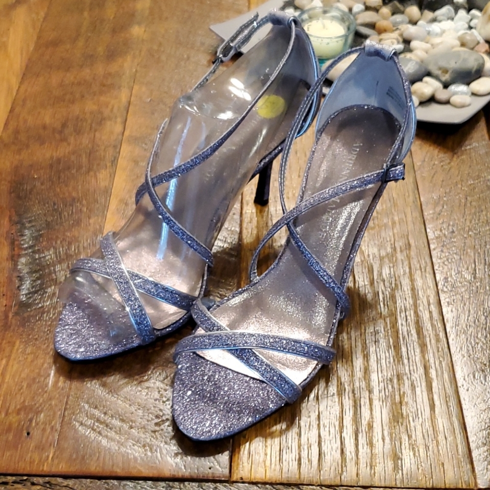 Adrienne Maloof 7.5 Yelena Glitter Heels